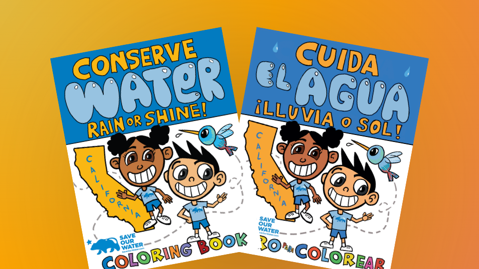 conserve water coloring books
